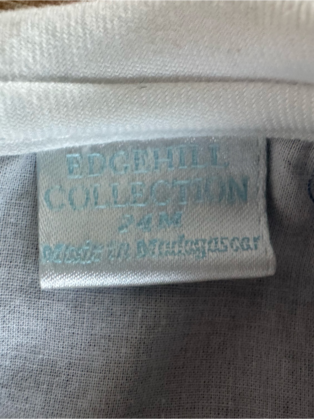 Edgehill Collection Baby Boys Peter Pan Collar Corduroy Romper - Picture 6 of 7